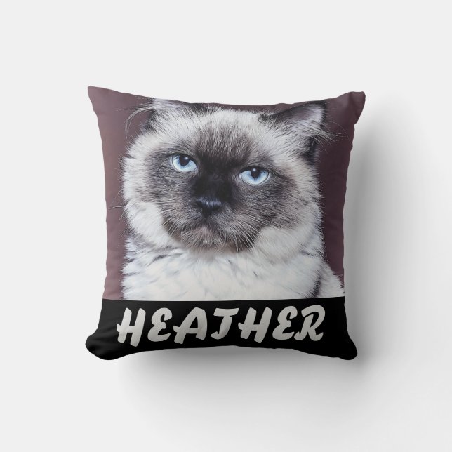 PERSONALIZED HUISDIER KAT HOND KUSSENLOOP KUSSEN (Voorkant)
