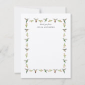 Personalized Hummingbird Bedankkaart (Voorkant)