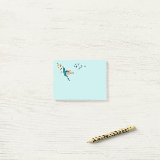 Personalized Hummingbird Notes (Op bureau)