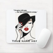 Personalized humorous mouse pad muismat (Met muis)