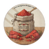 Personalized Hungarian Kalocsai Paprika  Snijplank (Voorkant)