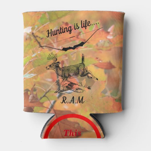 Personalized Hunting is Life Buck and Archery Bow Blikjeskoeler (Voorkant)