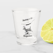 Personalized Hunting is Life Buck and Archery Bow Shot Glas (Voorkant)