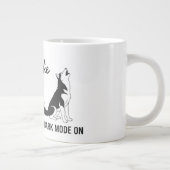 Personalized Husky Bark Mode Mug Wrap – Funny Dog Grote Koffiekop (Rechts)