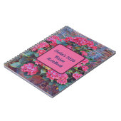 Personalized hydrangea paint Vision notebook 2026 Notitieboek (Linkerzijde)