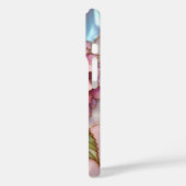 Personalized Hydrangea Phone Case Pink Floral (Achterkant / Links)