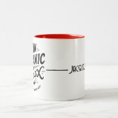 Personalized "I Can Outpanic a Xanax" Ceramic Mug Tweekleurige Koffiemok (Center)