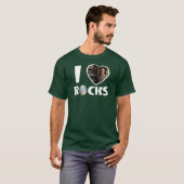 Personalized 'I Love Rocks' Custom Photo T-shirt (Voorkant volledig)