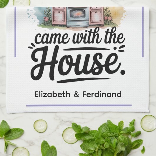 Personalized I only have a kitchen.... Theedoek (Gevouwen)