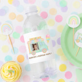 Personalized Ice Cream Truck Birthday  Waterfles Etiket