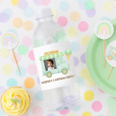 Personalized Ice Cream Truck Birthday Waterfles Etiket