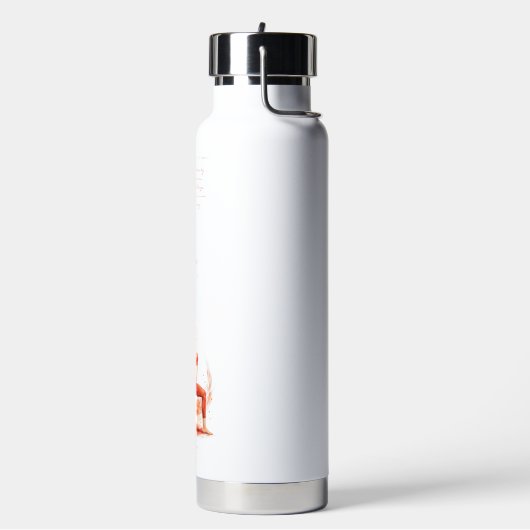 Personalized Illustrated Aries Zodiac Quote Waterfles (Links)