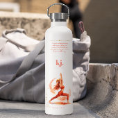 Personalized Illustrated Aries Zodiac Quote Waterfles