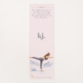 Personalized Illustrated Capricorn Zodiac Quote Yogamat (Voorkant)
