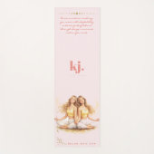 Personalized Illustrated Gemini Zodiac Quote Yogamat (Voorkant)