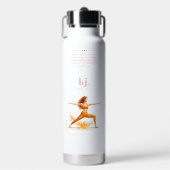 Personalized Illustrated Leo Zodiac Quote Waterfles (Voorkant)