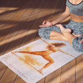 Personalized Illustrated Leo Zodiac Quote Yogamat