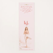 Personalized Illustrated Libra Zodiac Quote Yogamat (Voorkant)