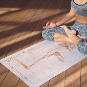 Personalized Illustrated Libra Zodiac Quote Yogamat