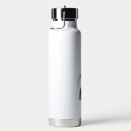 Personalized Illustrated Pisces Zodiac Quote Waterfles (Rechts)