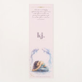 Personalized Illustrated Pisces Zodiac Quote Yogamat (Voorkant)