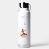 Personalized Illustrated Sagittarius Zodiac Quote Waterfles (Voorkant)