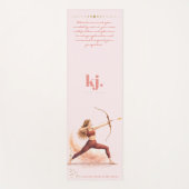 Personalized Illustrated Sagittarius Zodiac Quote Yogamat (Voorkant)