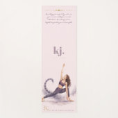 Personalized Illustrated Scorpio Zodiac Quote Yogamat (Voorkant)