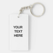 Personalized image keychain, Personalized text  Sleutelhanger (achterkant)