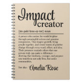 Personalized Impact Creator Definition Notitieboek (Voorkant)
