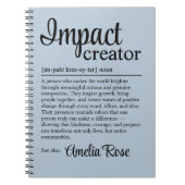 Personalized Impact Creator Definition Thank You Notitieboek (Voorkant)