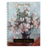 personalized impressionist still life floral  notitieboek (Voorkant)