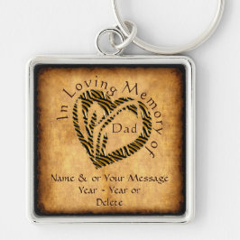 Personalized In Loving Memory of Dad Keychains Sleutelhanger