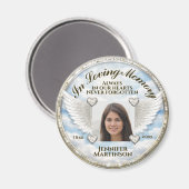 Personalized In Loving Memory Photo Template Magneet (Voorkant / Achterkant)