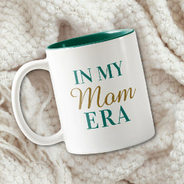 Personalized In My Mom Era Quote Mothers Day Tweekleurige Koffiemok
