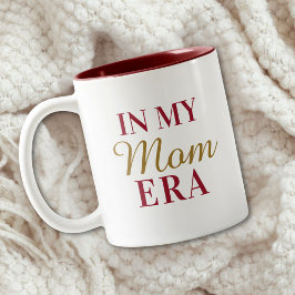Personalized In My Mom Era Quote Mothers Day Tweekleurige Koffiemok