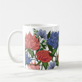 Personalized Indian Floral Koffiemok