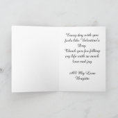 Personalized Infinite Love 1 Valentine Card Kaart (Binnen)