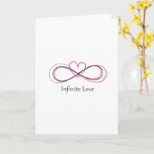 Personalized Infinite Love 1 Valentine Card Kaart (Gele Bloem)