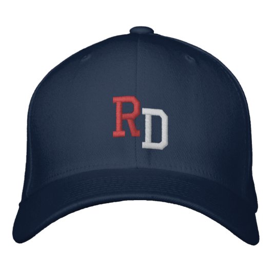 Personalized Initial Baseball Cap - Embroidered (Voorkant)