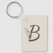 Personalized Initial Branch Keychain | Custom Key  (Voorkant)