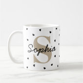 Personalized Initial & Name Mug – Gift Cup Koffiemok (Links)