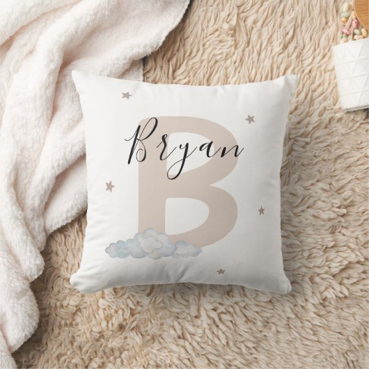 Personalized Initial Pillow for Boys Custom Name Kussen (Deken)