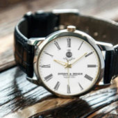 Personalized Initials Elegant Custom Name  Horloge