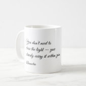 Personalized Inspirational Quote Mug Koffiemok (Voorkant links)