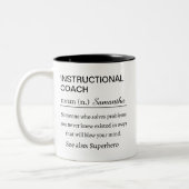 Personalized Instructional Coach Definition Tweekleurige Koffiemok (Links)
