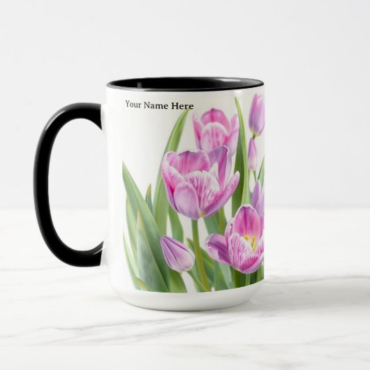 Personalized International Women's Day Floral Mok (Links)