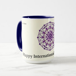 Personalized International Women's Day Floral Mok