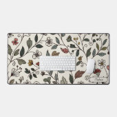 Personalized Intricate Floral Vine Workspace Bureaumat (Keyboard & Muis)