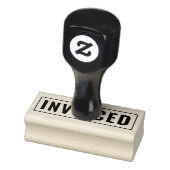 Personalized INVOICED Label Wood Art Rubberstempel (Stempel)